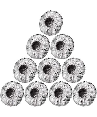 12 Pack Reusable Aluminum Foil Conditioning Caps - 12 Inch Silvery | Home & Salon Hair Processing Caps for Coloring - Shower Cap Included - Buy Online on GoSupps.com