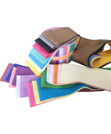 25pcs Solid Cotton Jelly Roll Fabric Strips for Quilting & Patchwork Craft - Buy Online on GoSupps.com