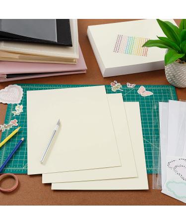 110lb Yellow Ivory Cardstock Paper Pack - Double Sided for Crafts & Scrapbooking - 100 Sheets 8.5x11 - Buy Online on GoSupps.com