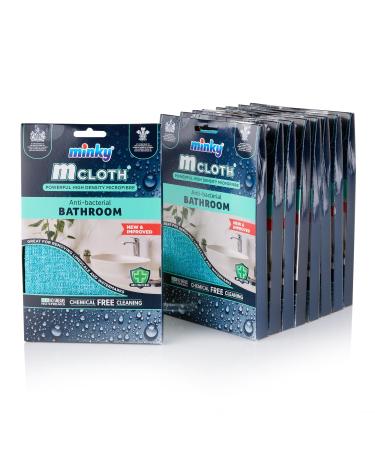 M Cloth Bathroom Pack of 9 Anti-Bacterial Protection Powerful High Density Microfibre With Non-Scratch Technology Dual Sided For Powerful & Effective Cleaning