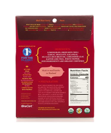 Mike's Organic Red Thai Curry Paste - Authentic Thai 2.8 oz | Gluten-Free & Vegan - Buy Online on GoSupps.com
