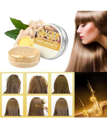 Solid Ginger Shampoo 2pcs Ginger Shampoo Hair Growth Solid Ginger Shampoo Soap Ginger Shampoo Repair Damaged Hair And Promote Hair Growth - Buy Online on GoSupps.com