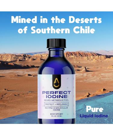 Activation Products Perfect Iodine Solution - Thyroid Support for Women and Men | Non GMO Liquid Supplement for Thyroid Energy and Skin Health - 125 ml - Buy Online on GoSupps.com