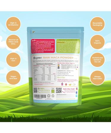 Organic Maca Powder by TheHealthyTree Company - Peruvian Raw Maca Root (500g) - Vegan Superfood for Smoothies, Oats, and Baking - High in Vitamin B2, Fiber, Iron, and Calcium - Buy Online on GoSupps.com