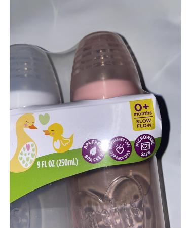 Parent's Choice 3 Pack BPA Free Baby Bottles | Dishwasher & Microwave Safe | Slow Flow Nipples | 0+ Months | Purple, White, Pink (Girls) - Buy Online on GoSupps.com