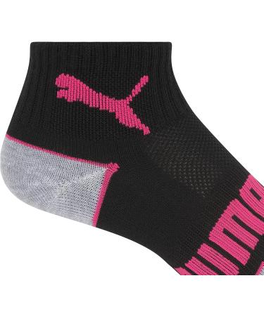 PUMA Women's 6 Pack Quarter Crew Socks 9-11 Black - Comfort and Style - Buy Online on GoSupps.com