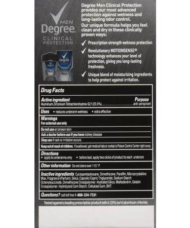 Degree Clinical Plus Anti-Perspirant Deodorant - Clean 1.7 oz | Strong Protection for All-Day Freshness - Buy Online on GoSupps.com
