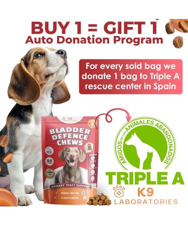 Browse Support - Bladder and Kidney Supplement for Dogs - 100% Natural - With Cranberry D-Mannose & Nettle Seeds - Supports Bladder and Urinary Tract Health - 60 Snacks - Buy Online on GoSupps.com