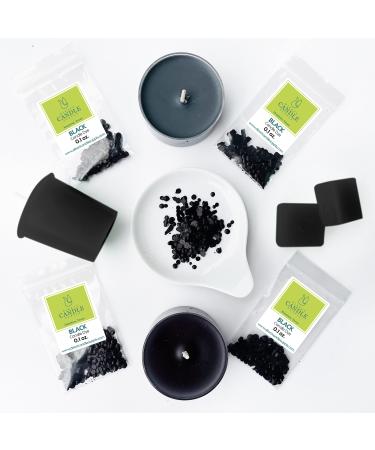 Direct Candle Supply   Color Dye Flakes   High Concentration Dyes for Candle Making (1.6 oz)  (Black) Use in Soy/Coconut/Paraffin Wax