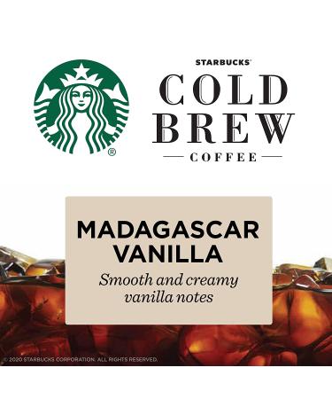 Starbucks Madagascar Vanilla Cold Brew Concentrate 32 FL OZ - Pack of 2 | Just Add Water, Makes 8 Servings - Buy Online on GoSupps.com