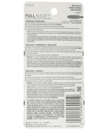 Maybelline Full N Soft Mascara 301 Very Black - 0.28 fl oz (8.2 ml) | Volume & Definition - Buy Online on GoSupps.com