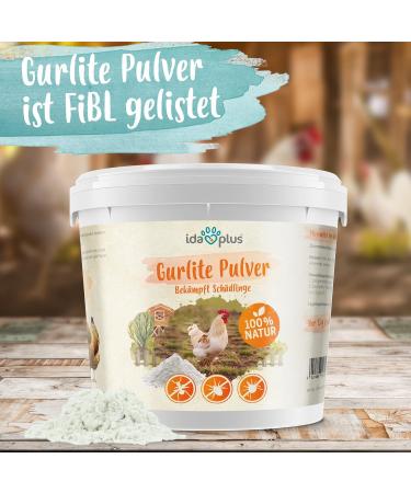 Ida Plus Gurlite Powder for Mite Control - Eco-Friendly Solution for Chickens Quail & Poultry - 250g Pack - More Effective than Pebbles - Buy Online on GoSupps.com