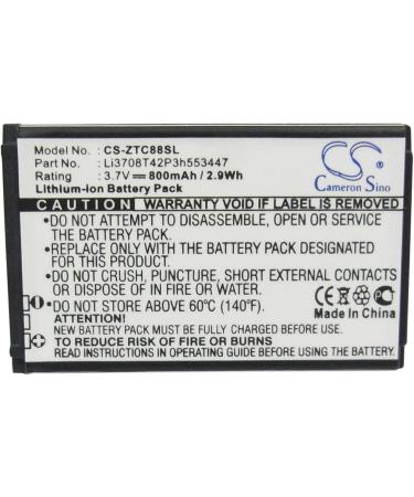 Replacement Battery for Vodafone 351 353 - 800mAh/3.7V Compatible with Li3707T42P3h553447 & Li3708T42P3h553447 - Buy Online on GoSupps.com