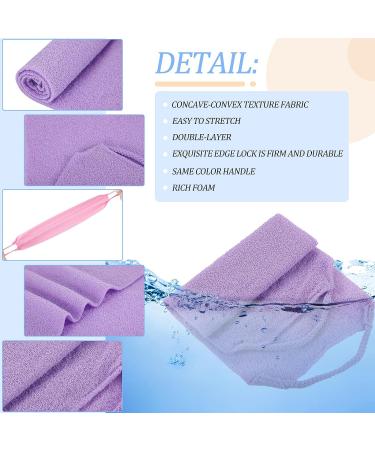 20-Piece Exfoliating Washcloth Set with Handles - Back and Body Scrubbers - Buy Online on GoSupps.com