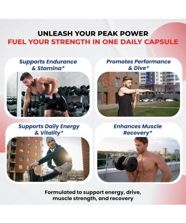 Ultra Test Capsule 12 in 1 Complex with L-Arginine, Fadogia Agrestis, Tribulus Terrestris, Maca Root, Beetroot, L-Citrulline, Creatine (90-Day Supply) - Buy Online on GoSupps.com