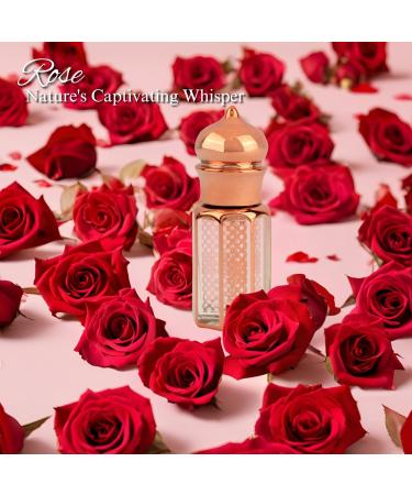 Rose Perfume Oil Alcohol-Free & Long Lasting Perfume for Women & Men | Floral Romantic Elegant Fragrance Oil | Travel Size Arabian Perfume Oil 6mL / 0.2 Fl Oz. - Buy Online on GoSupps.com