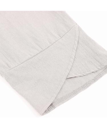 Lovely Nursling Beige Linen High Waist Wide Leg Pants - Women's Boho Capri Pants - X-Large - Buy Online on GoSupps.com
