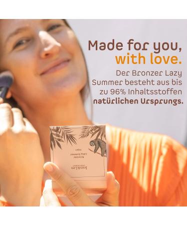 Jean & Len Bronzer Lazy Summer - Vegan Shimmering Bronzer Powder for Gentle Tan & Contouring - Paraben & Silicone Free - 8g - Buy Online on GoSupps.com