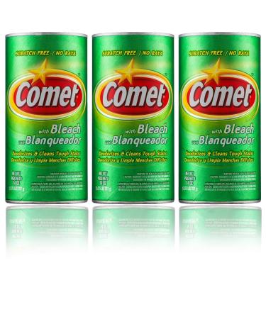 Comet Cleaner with Bleach Powder | Scratch-Free, 14 Ounce (Pack of 3)