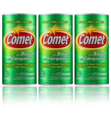 Comet Cleaner with Bleach Powder | Scratch-Free, 14 Ounce (Pack of 3)