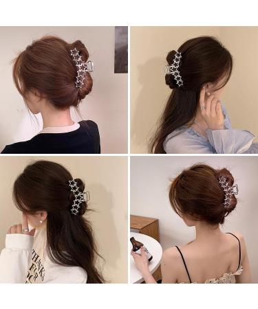 Star-shaped Metal Hair Claw Clip - Ideal for Styling | Large Hair Clip Accessory for Women and Girls - Buy Online on GoSupps.com