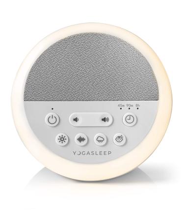 Yogasleep Nod White Noise Sound Machine, With Soft Night Light & Sleep Timer, 20 Sound Options Including Lullabies, Nature & Pink Noise, Sleep Aid For Baby & Adults, Noise Canceling For Office Privacy