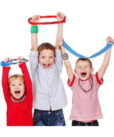 6-Piece Fabric Chewy Necklace Set | Sensory Chew Necklace for Boys and Girls | Baseball Design | Red, Blue, Green - Buy Online on GoSupps.com