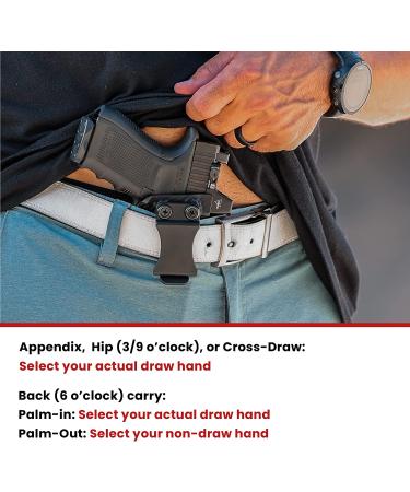 Concealment Express IWB KYDEX Holster | Claw Compatible | Appendix Carry | Glock G43/43X | Made in USA - Buy Online on GoSupps.com