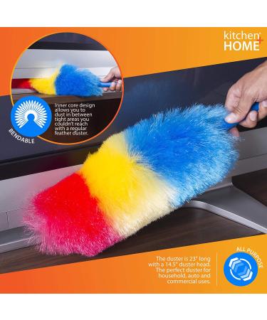 23 inch Rainbow Static Duster - Electrostatic Feather Duster for Effortless Dusting - Buy Online on GoSupps.com