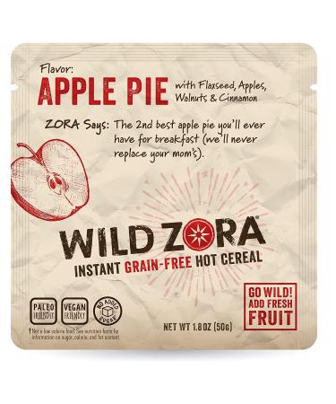 Wild Zora Instant Grain Free Hot Cereal - Variety Pack - Oatmeal Substitute  Vegan Breakfast  No Sugar Added  Gluten Free - Individual Packets (5-Pack) - Buy Online on GoSupps.com