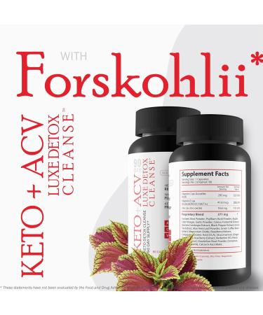 90 Day Keto + Acv Luxe Detox Cleanse - Psyllium Keto Detox Cleanse 90 Day Supply - Help Reduce Gut Bloat & Belly Size - Full Body Cleanser - Premium Keto Acv Luxe Cleanse Keto Lux - Buy Online on GoSupps.com