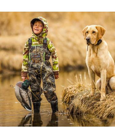 HISEA Kids Neoprene Chest Waders with Insulated Boots - Brown | Duck Hunting Waders for Boys & Girls Ages 6/7 - Buy Online on GoSupps.com