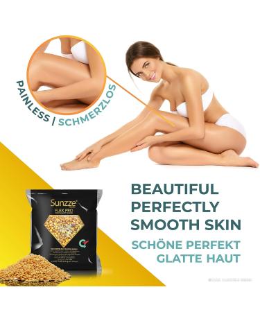 Sunts Gold Wachtr l Flex Pro - Luxury Full Body Wax Hair Removal | 1kg Fine-Grained Hot Wax Beans - Buy Online on GoSupps.com