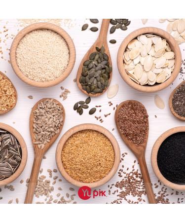 Yupik Organic Brown Flax Seeds 1 kg Gluten-Free Non-GMO Kosher Vegan Raw Seeds Rich in Omega-3 Excellent Source of Fiber Plant-Based Protein Ideal for Baking & Topping Brown Flax Seeds 1 kg (Pack of 1) - Buy Online on GoSupps.com