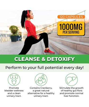 ForestLeaf D-Mannose Defense 1000mg with Cranberry, Hibiscus & Vitamin C - Urinary Tract Support - 120 Veggie Capsules - Buy Online on GoSupps.com