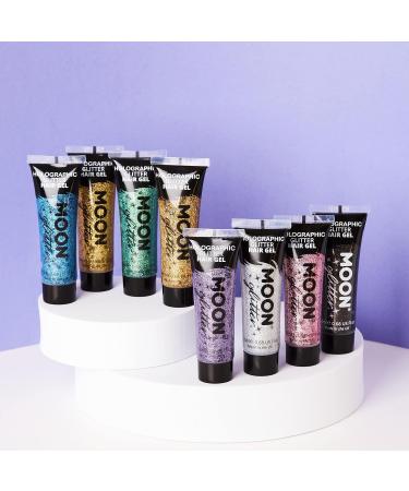 Buy Moon Glitter Holographic Hair Gel - Set of 8 (0.67fl oz) | Best International Shipping - Buy Online on GoSupps.com
