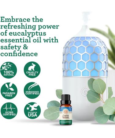 GuruNanda Eucalyptus Essential Oil - 100% Pure Aromatherapy Oil for Diffusers & Massages - Congestion Relief (0.5 Fl Oz - Buy Online on GoSupps.com