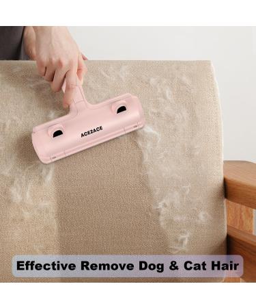 ACE2ACE Pet Hair Remover Roller Reusable Cat Hair Remover Dog Hair Removal Brush Self Clean Lint Roller Fur Removal Roller Tool for Sofa Couch Carpet Bedding and Furniture Pink - Buy Online on GoSupps.com
