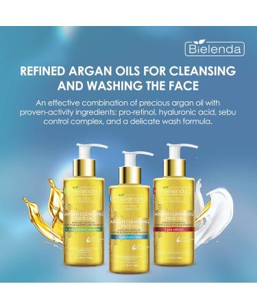 Skin Clinic Professional Gentle Cleaning - Washing Light Argan Face Oil Hyaluronic Anti-Age Anti-Wrinkles - Buy Online on GoSupps.com