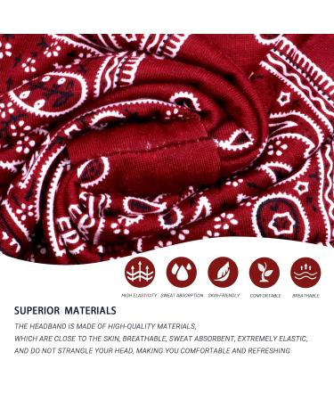 Kavya 6 PCs Wide Elastic Boho Headband Set for Women - Soft Leopard Print Hair Accessories for Yoga & Sports - Multi-Colored Hair Bands - Buy Online on GoSupps.com