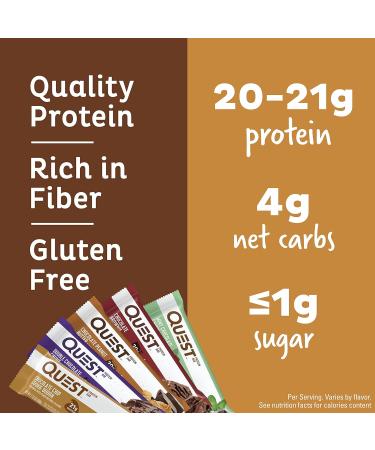 Quest Nutrition Protein Bars - Chocolate Lovers - Pack of 12 - 1.76 Oz. - Buy Online on GoSupps.com