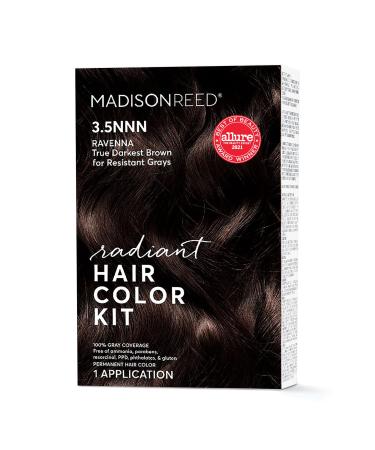 Madison Reed Radiant Hair Color Kit  Shades of Black Pack of 1 Ravenna Brown - 3.5NNN