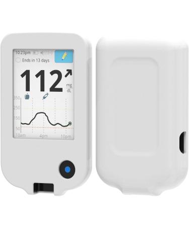 foto-kontor Case compatible with Abbott Freestyle Libre 3 Case Silicone Protective Case white Silicone White