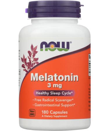 Now Foods Melatonin 3 mg 180 Capsules