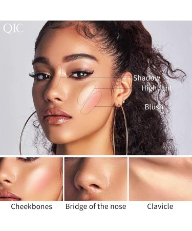 Stick Concealer-Stick Highlighter Makeup Stick Stick Powder Blusher Long Lasting Waterproof Face Makeup Cream Stick for Mature Skin Cheeks 6 - Buy Online on GoSupps.com