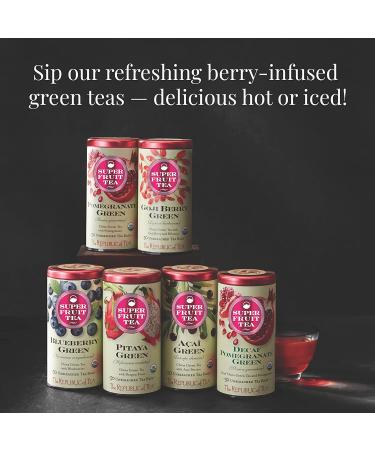 The Republic of Tea - Organic Blueberry Green Superfruit Tea 50 Tea Bags Tin  Gourmet Tea Blueberry SuperFruit 50 Count (Pack of 1) - Buy Online on GoSupps.com