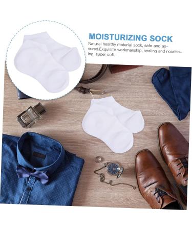 1 Pair Protective Socks Spa Socks Lotion Infused Socks Hard Skin Repair Socks Calcetines para Mujer Socks for Cracked Heels Moisturizing Heel Protector Miss White Sebs Breathable - Buy Online on GoSupps.com