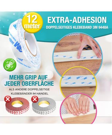 Deasana Edge Protection for Babies - Ivory White Rubber Bumper Roll (6.3m) 12 Corner Protectors 4 Drawer Closures & 1 Door Stop - Safe & Certified - Buy Online on GoSupps.com