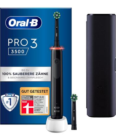 Oral-B Pro 3 3000 & 3500 Electric Toothbrush Bundle - 2 Cross Action Brushes - International Shipping Available - Buy Online on GoSupps.com