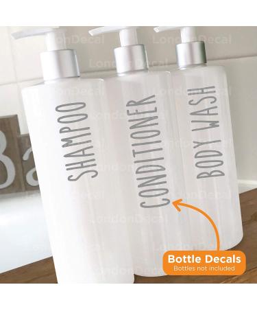  LondonDecal SHAMPOO CONDITIONER & BODY WASH Mrs Hinch inspired bottle sticker T5 - Buy Online on GoSupps.com